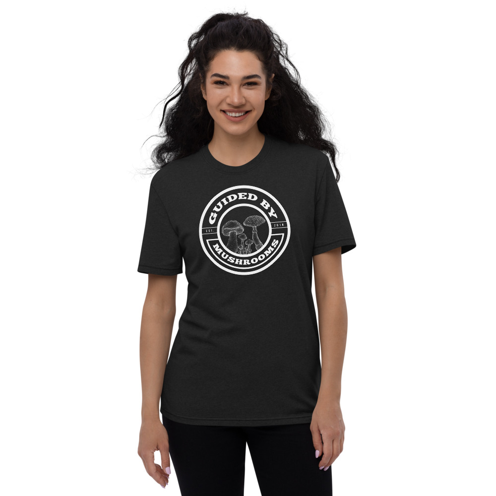 Guided By Mushrooms Women's Black T-shirt